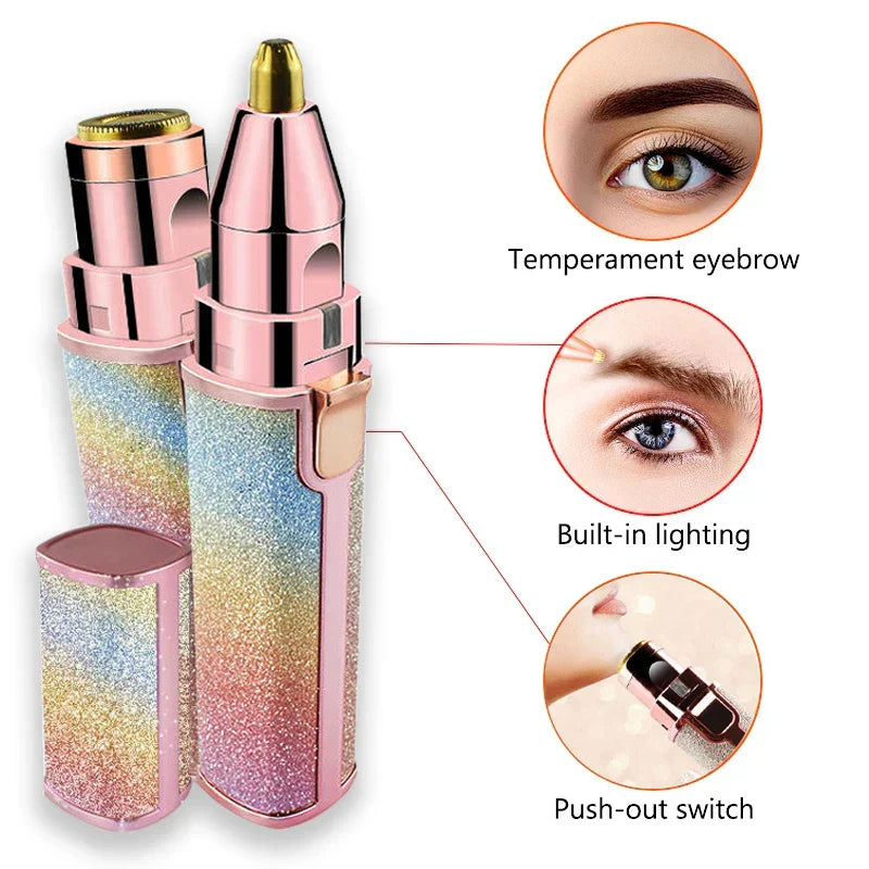 2-in-1 Facial Hair Remover & Eyebrow Trimmer